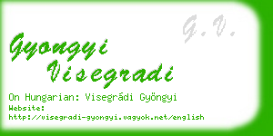 gyongyi visegradi business card
