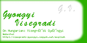 gyongyi visegradi business card